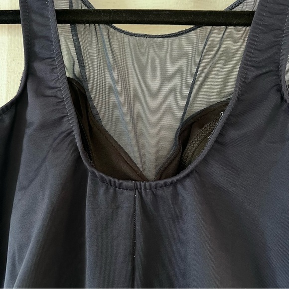 Miraclesuit Ruched One Piece in Navy With Sheer Detail size 16W - Picture 4 of 12